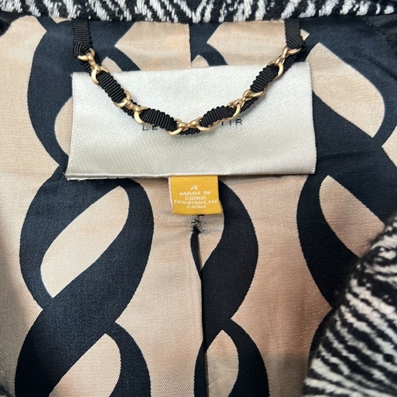 Anthro LEIFSDOTTIR Black White Animal Print
Short Double Breasted Wool Jacket - Picture 3 of 6